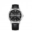 Alexandre Christie AC 1036 Silver Black Leather Man MDLSSBA